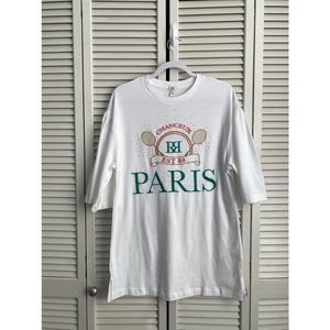 River Island Bell Sleeve Tee Shirt tennis Paris t shirt